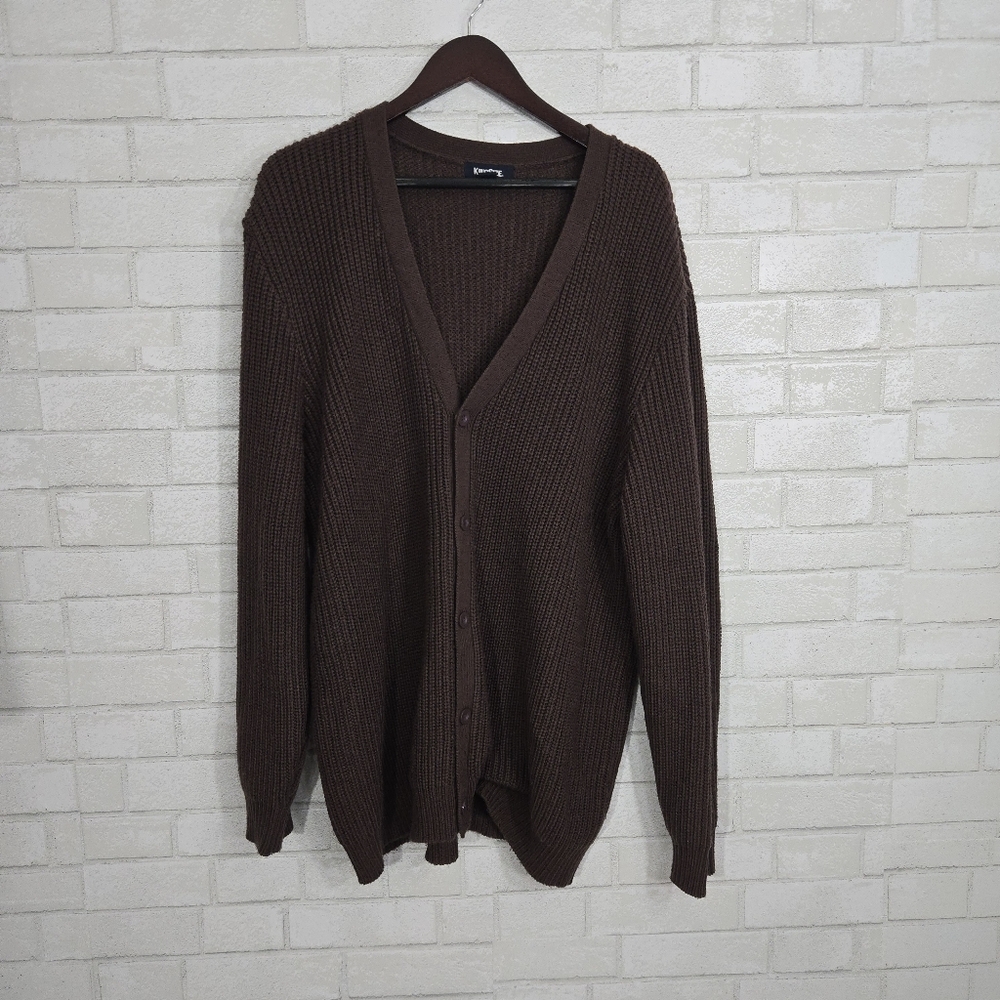 King Size vintage cozy cardigan sweater - Picture 2 of 16